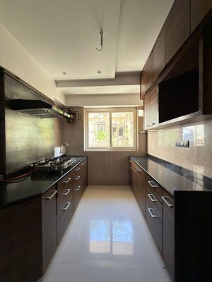 Kitchen in 3 BHK Apartment at Gym View, Khar West – for Rent