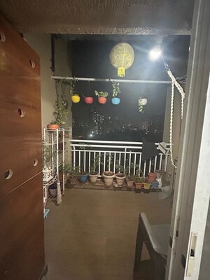 Balcony in 2 BHK Apartment at Goel Ganga Amber, Tathawade – for Rent