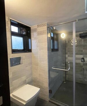 Bathroom in 3 BHK Apartment at Neelkanth Greens, Manpada – for Rent