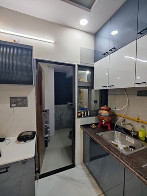 Kitchen in 3 BHK Apartment at Thaltej – for Sale