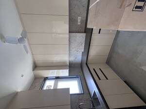 Bathroom in 1 BHK Builder Floor at Sushant Lok I – for Rent