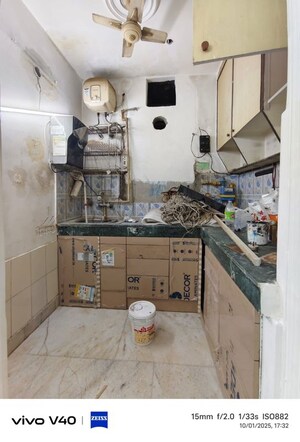 Kitchen in 2 BHK Builder Floor at Savitri Nagar – for Rent