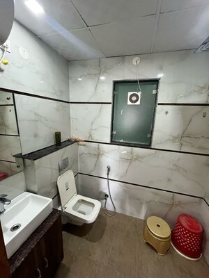 Bathroom in 3 BHK Builder Floor at Ansal Sushant Lok I, Sector 43 – for Rent