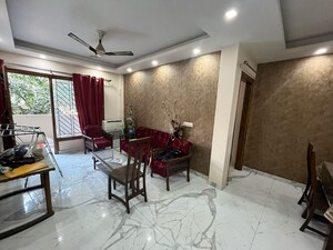 Living Room in 3 BHK Builder Floor at Sushant Lok I – for Rent