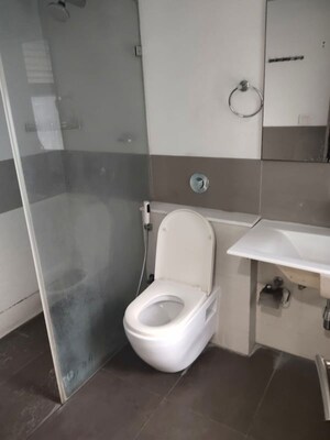 Bathroom in 3 BHK Apartment at Jayabheri Orange County, Gachibowli – for Rent