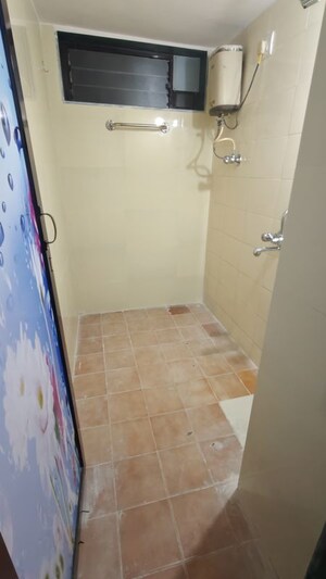 Bathroom in 1 BHK Apartment at Lok Puram, Vasant Vihar – for Rent