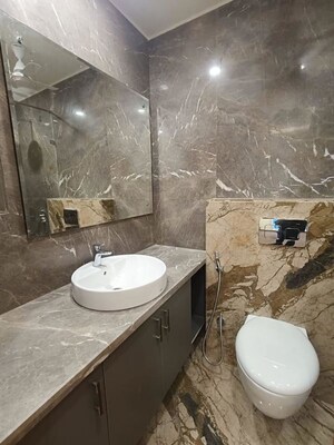 Bathroom in 3 BHK Builder Floor at Gulmohar Park – for Rent