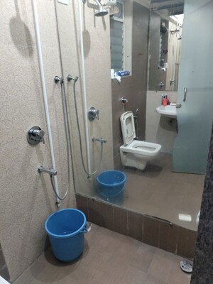 Bathroom in 1 BHK Apartment at Siddhi Highland Gardens, Dhokali – for Rent