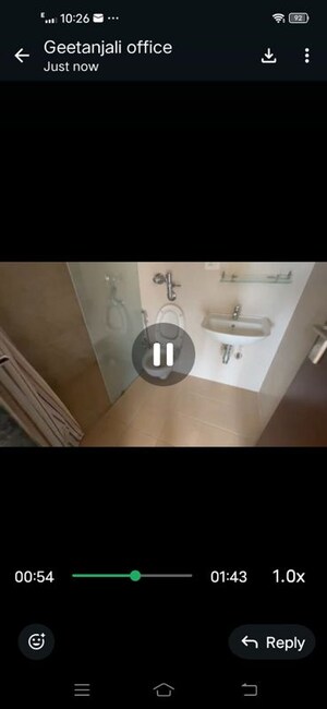 Bathroom in 3 BHK Apartment at Nyati Epitome, Mohammadwadi – for Sale