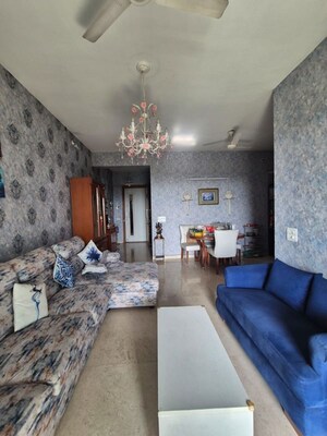 Living Room in 2.5 BHK Apartment at The Wadhwa Palm Beach Residency, Nerul Sector 4 – for Sale