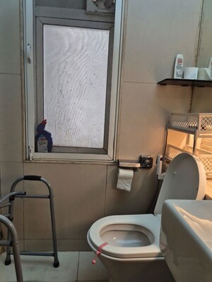 Bathroom in 2.5 BHK Apartment at The Wadhwa Palm Beach Residency, Nerul Sector 4 – for Sale