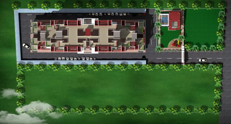 Master Plan, moze-unique-residency 1 Bedroom 605 Sq.Ft. Apartment In Wagholi Pune 10317471