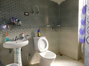 Bathroom in 4 BHK Apartment at Spring Meadows, Tech Zone 4 Greater Noida – for Rent