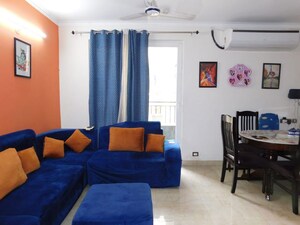 Living Room in 4 BHK Apartment at Spring Meadows, Tech Zone 4 Greater Noida – for Rent