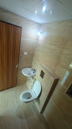Bathroom in 1 BHK Apartment at Siddhi Highland Springs, Dhokali – for Rent