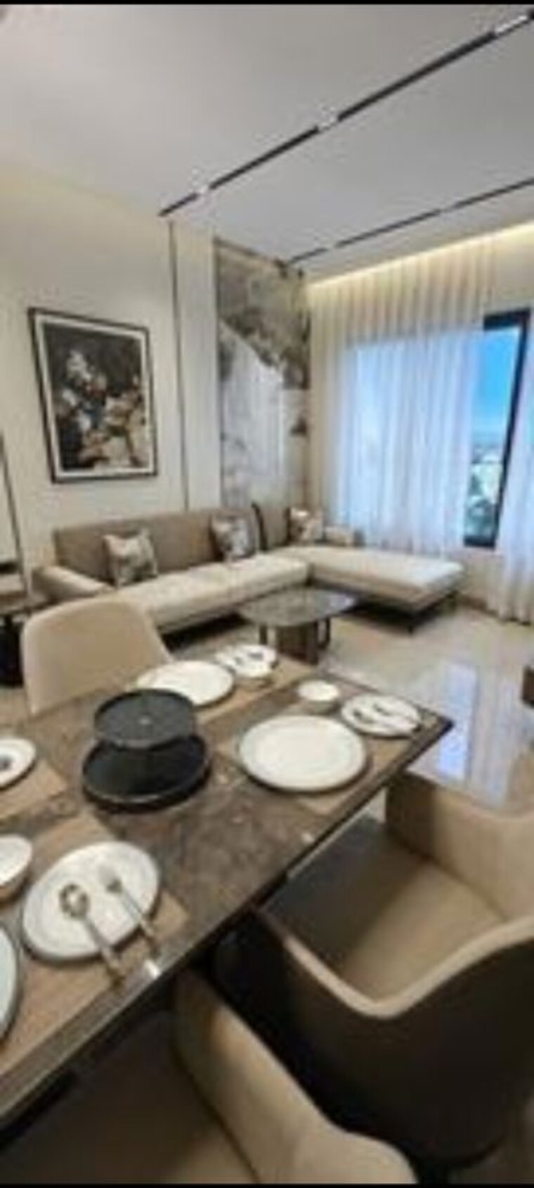Living Room, runwal-code-name-enchanted 2 Bedroom 550 Sq.Ft. Apartment In Kolshet Thane 10317771