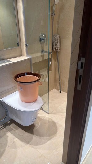 Bathroom in 2 BHK Apartment at Hiranandani Highland, Powai – for Rent