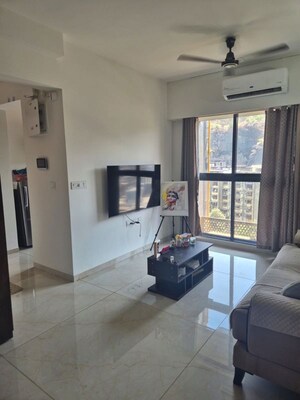 Living Room in 1 BHK Apartment at Godrej Urban Park, Chandivali – for Rent