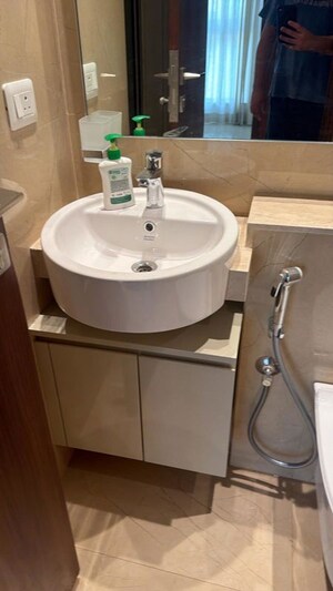Bathroom in 1 BHK Apartment at Godrej Urban Park, Chandivali – for Rent