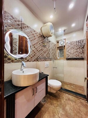 Bathroom in 4 BHK Builder Floor at Chittaranjan Park – for Rent