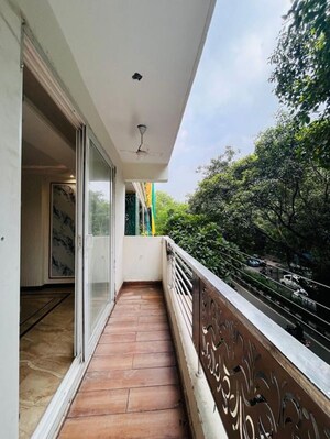 Balcony in 4 BHK Builder Floor at Chittaranjan Park – for Rent
