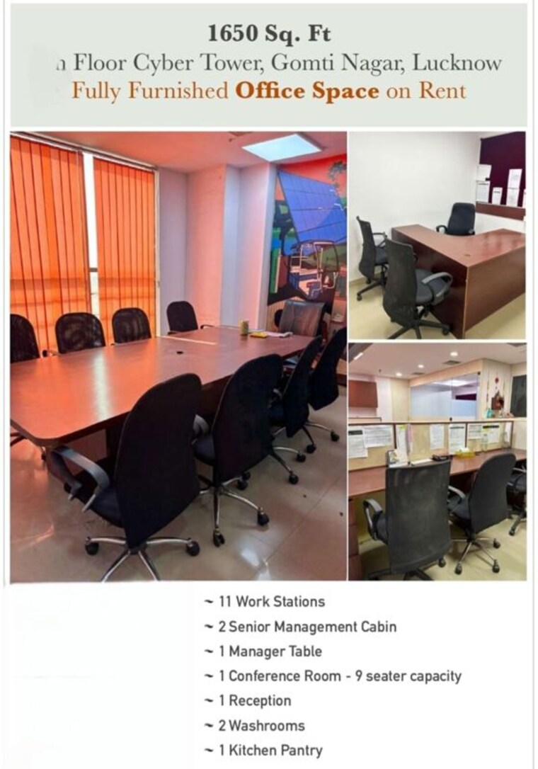 Team Area, vibhuti khand Commercial Office Space 1650 Sq.Ft. In Vibhuti Khand Lucknow 10317912