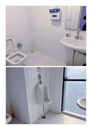 Bathroom in  Office Space at Vibhuti Khand – for Rent