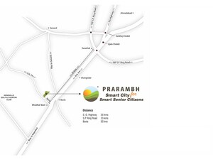 2 BHK Villa – Map Location View at Bavla - for Sale