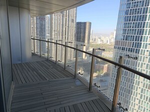 Balcony in 3 BHK Apartment at Lodha The World Towers World One Tier 2, Worli – for Rent