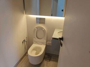 Bathroom in 3 BHK Apartment at Lodha The World Towers World One Tier 2, Worli – for Rent