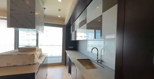 Kitchen in 3 BHK Apartment at Lodha The World Towers World One Tier 2, Worli – for Rent