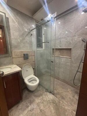Bathroom in 3 BHK Builder Floor at Greater Kailash I – for Rent