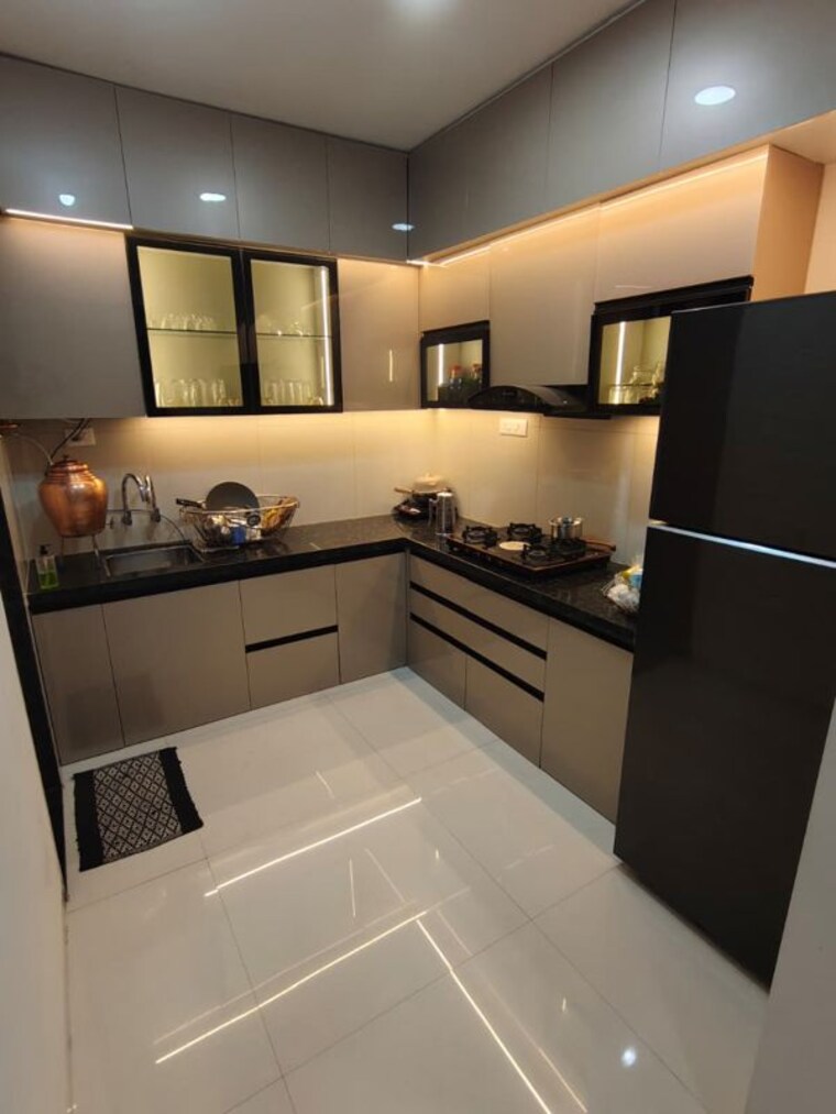 Kitchen, kuber-antonia 2 Bedroom 730 Sq.Ft. Apartment In Wakad Pune 10318108