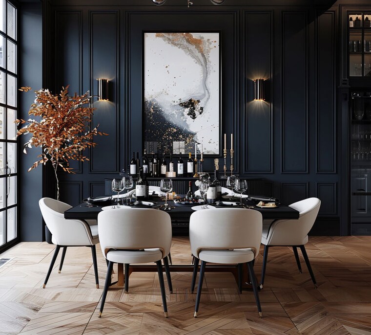 Dining area, mehta-bay-view-apartments 3 Bedroom 1010 Sq.Ft. Apartment In Girgaon Mumbai 10318154