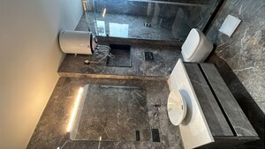 Kitchen in 4 BHK Builder Floor at Sushant Lok I – for Rent