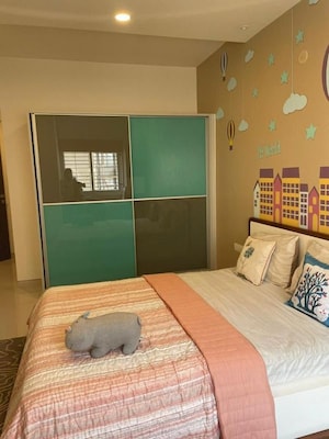 Bedroom in 3 BHK Apartment at Omaxe Residency, Gomti Nagar – for Rent