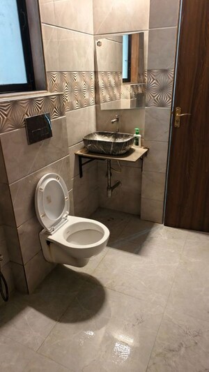 Bathroom in 1 BHK Apartment at Hiranandani Estate Crown, Ghodbunder Road – for Rent