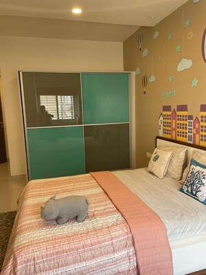 Bedroom in 3 BHK Apartment at Omaxe Residency, Gomti Nagar – for Rent