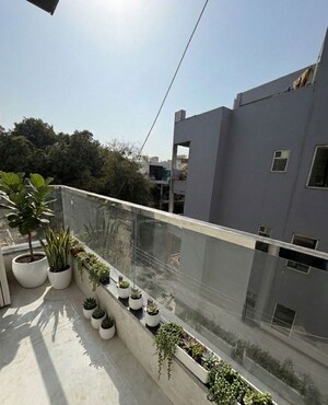 Balcony in  Pg at Sushant Lok I – for Rent