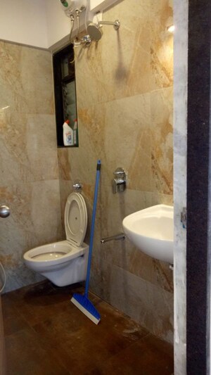 Bathroom in 1 BHK Apartment at Prayag Heights, Dindoshi – for Rent