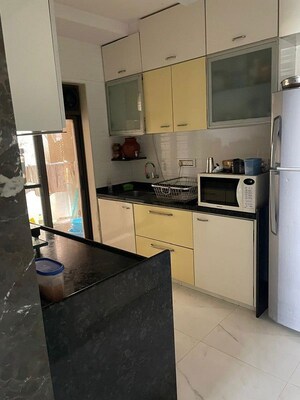 Kitchen in 3 BHK Apartment at Swastik Solitaire, Chembur – for Rent