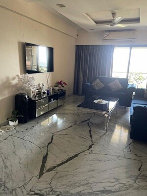 Living Room in 3 BHK Apartment at Swastik Solitaire, Chembur – for Rent