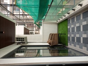 Balcony in 3 BHK Apartment at JKG Palm Resort, Raj Nagar Extension – for Sale