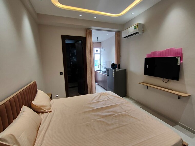 Bedroom, sector 40 Studio 650 Sq.Ft. Builder Floor In Sector 40 Gurgaon 10318393