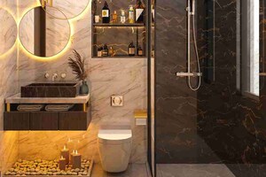 Attached Bathroom in 2 BHK Apartment at Piramal Revanta, Mulund West – for Sale