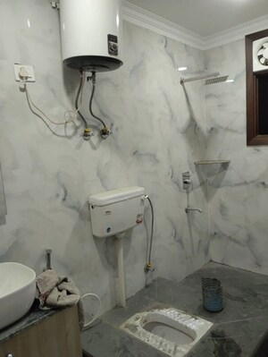 Bathroom in 4 BHK Builder Floor at Saket – for Rent