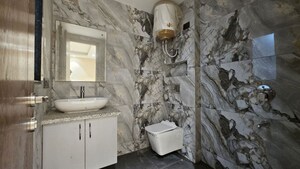 Bathroom in 2 BHK Builder Floor at Saket – for Rent