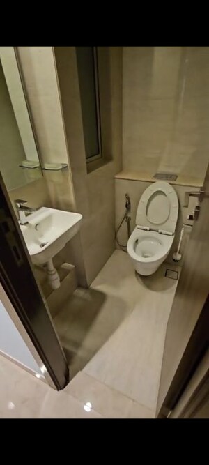 Bathroom in 1 BHK Apartment at Hiranandani Regent Hill, Powai – for Rent