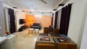 Living Room in 2 BHK Apartment at Goyal And Co Orchid Woods, Hennur – for Rent