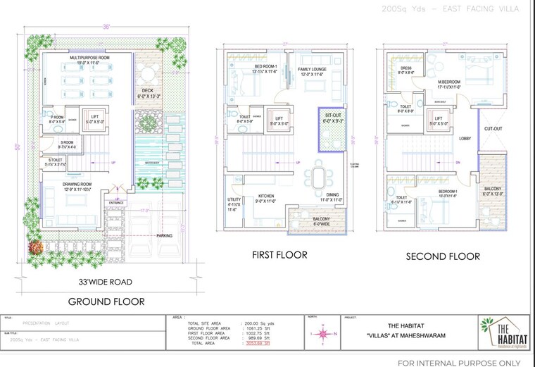 Floor Plan, the-habitat-tukkuguda 4 Bedroom 3053 Sq.Ft. Villa In Tukkuguda Hyderabad 10318552